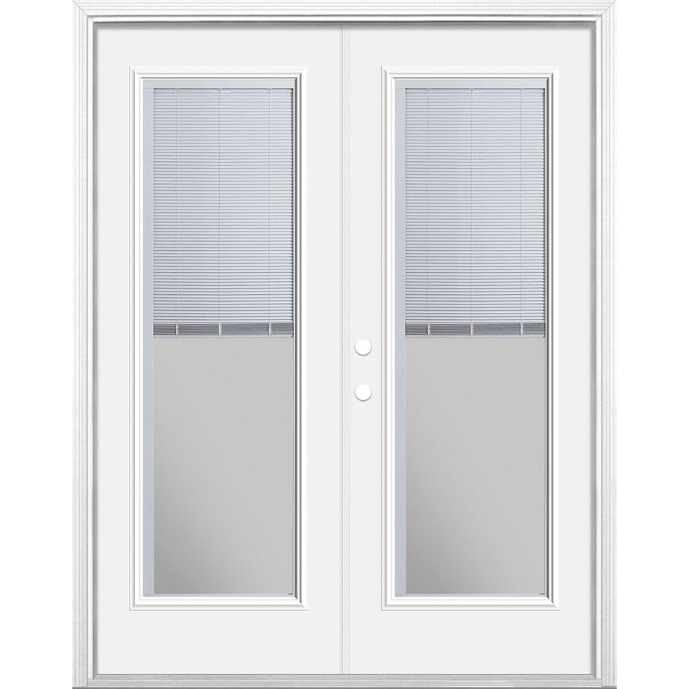 Masonite 60 In X 80 In Primed White Steel Prehung Right Hand