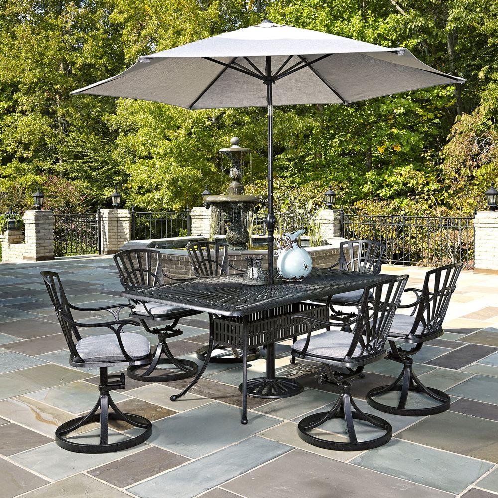 Home Styles Largo 7-Piece Outdoor Patio Dining Set with ...