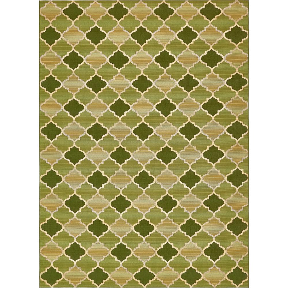 Unique Loom Outdoor Eden Trellis Green 8 0 X 11 4 Area Rug Unique Loom Outdoor Eden Trellis Green 8 0 X 11 4 Area Rug