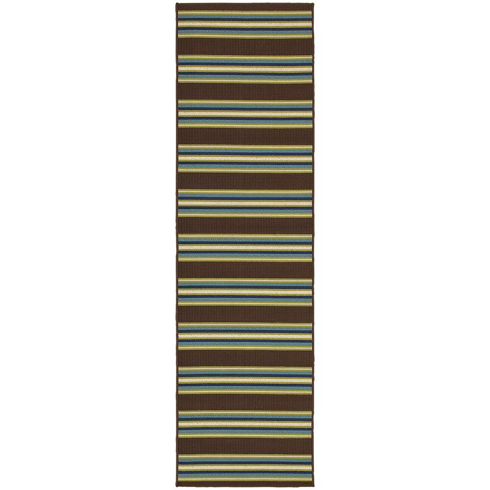 Home Decorators Collection Coastline Green And Brown 2 Ft X 8 Ft
