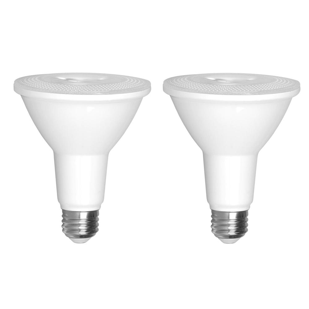 Euri Lighting 75 Watt Equivalent Par30 Dimmable Long Neck Led Light Bulb 2 Pack Ep30 4020cecw2 The Home Depot