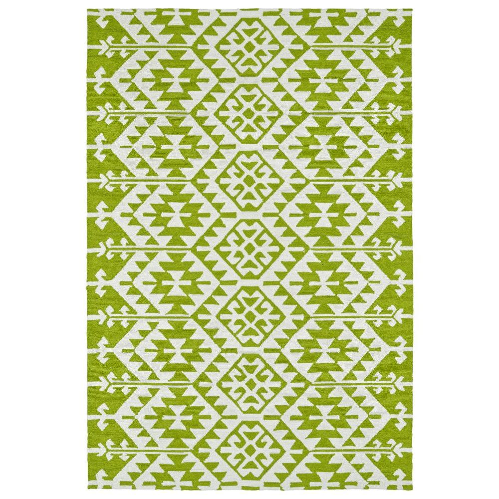 Kaleen Habitat Lime Green 8 ft. x 10 ft. Indoor/Outdoor Area Rug2111