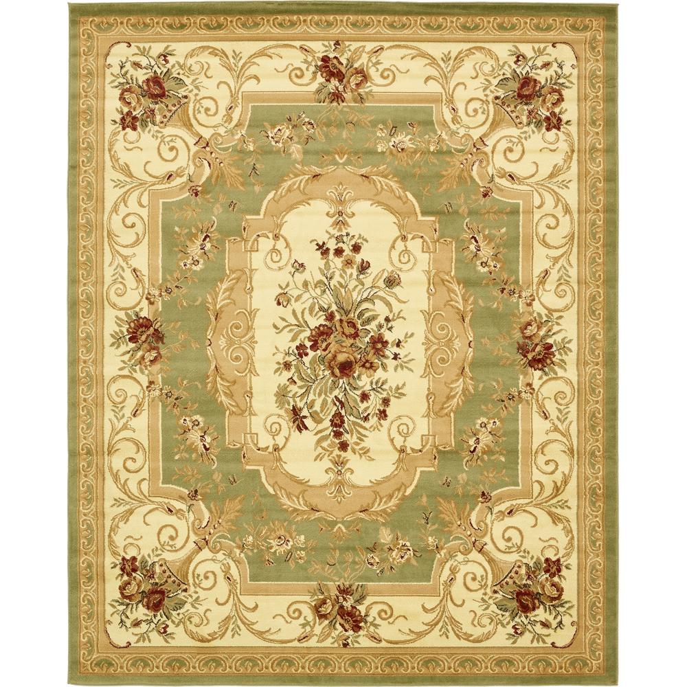 Unique Loom Versailles Henry Green 8 0 X 10 Area Rug