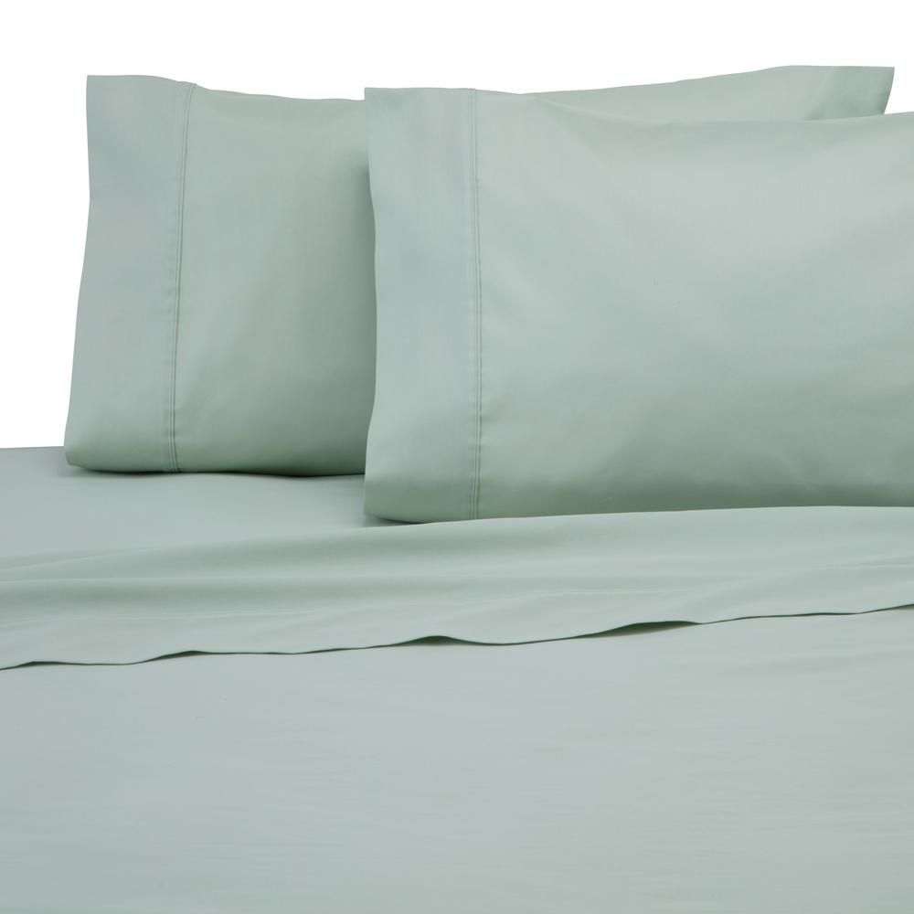 Modern Living Solid Color T300 Light Sage Cotton Standard Pillowcase Modern Living Solid Color T300 Light Sage Cotton Standard Pillowcase Set Of 2