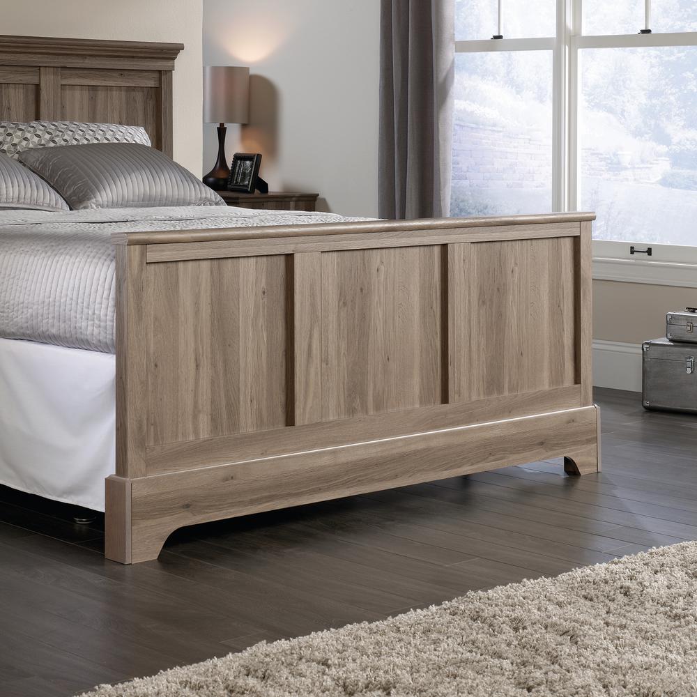 Sauder Barrister Lane Salt Oak Queen Footboard 419372 The Home Depot