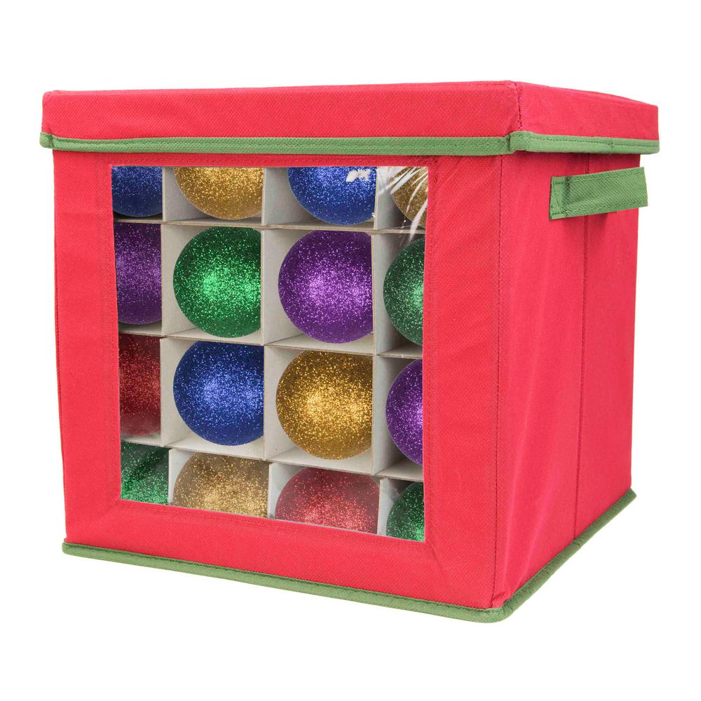 Home Basics Red Non Woven 64 Ornament Organizer - Sterilite Clear Ornament Storage Box 45 Ornaments Home Basics Red Non Woven 64 Ornament Organizer - Sterilite Clear Ornament Storage Box 45 Ornaments