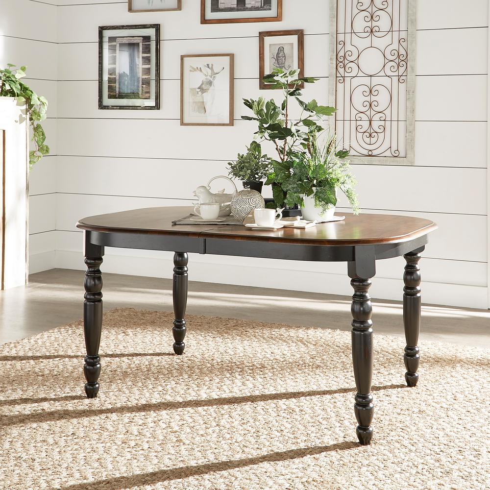 Anna Antique Black Extendable Dining Table Anna Antique Black Extendable Dining Table