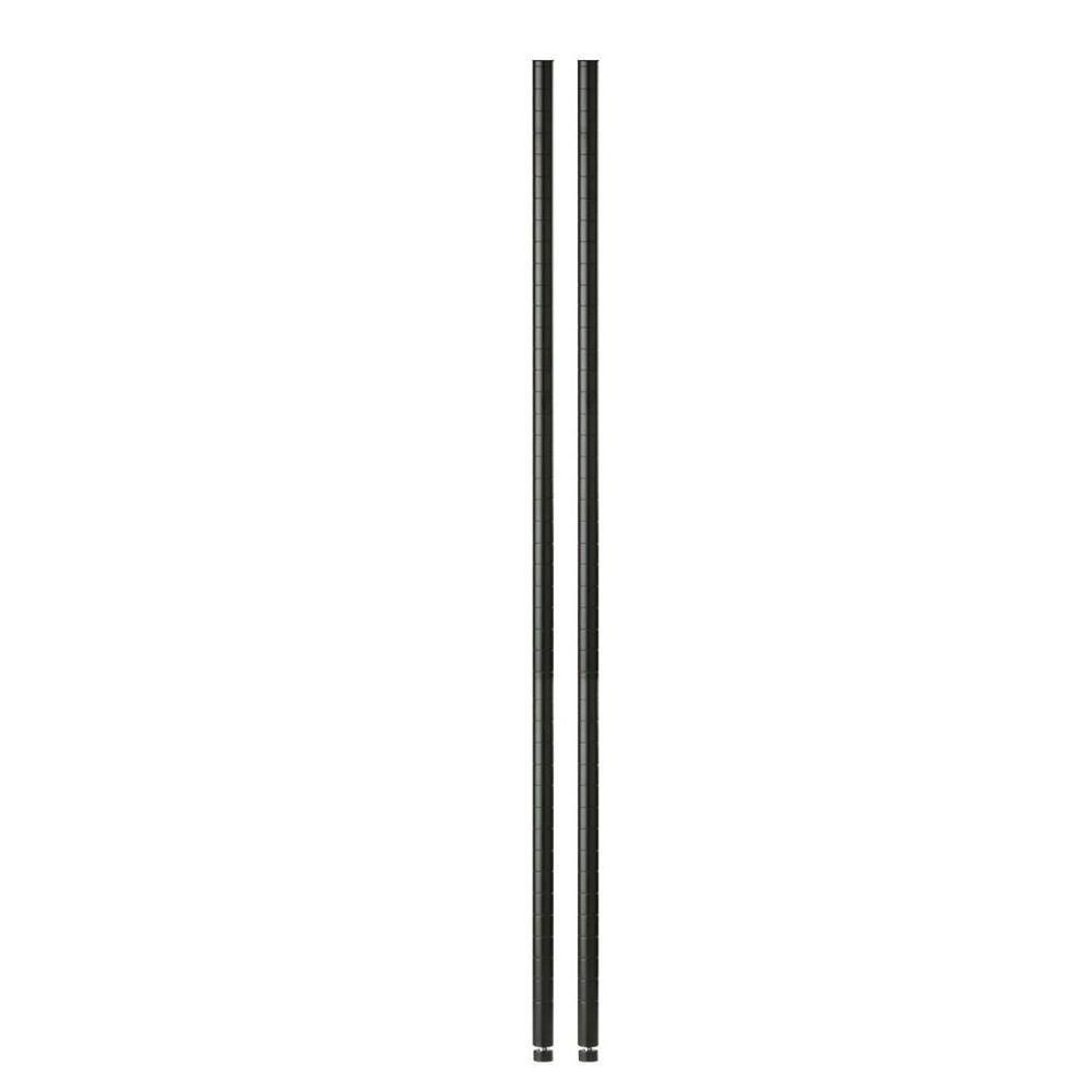 Backyard X-Scapes 1 in. x 6 ft. Black Bamboo Poles (25-Pack/Bundled ...