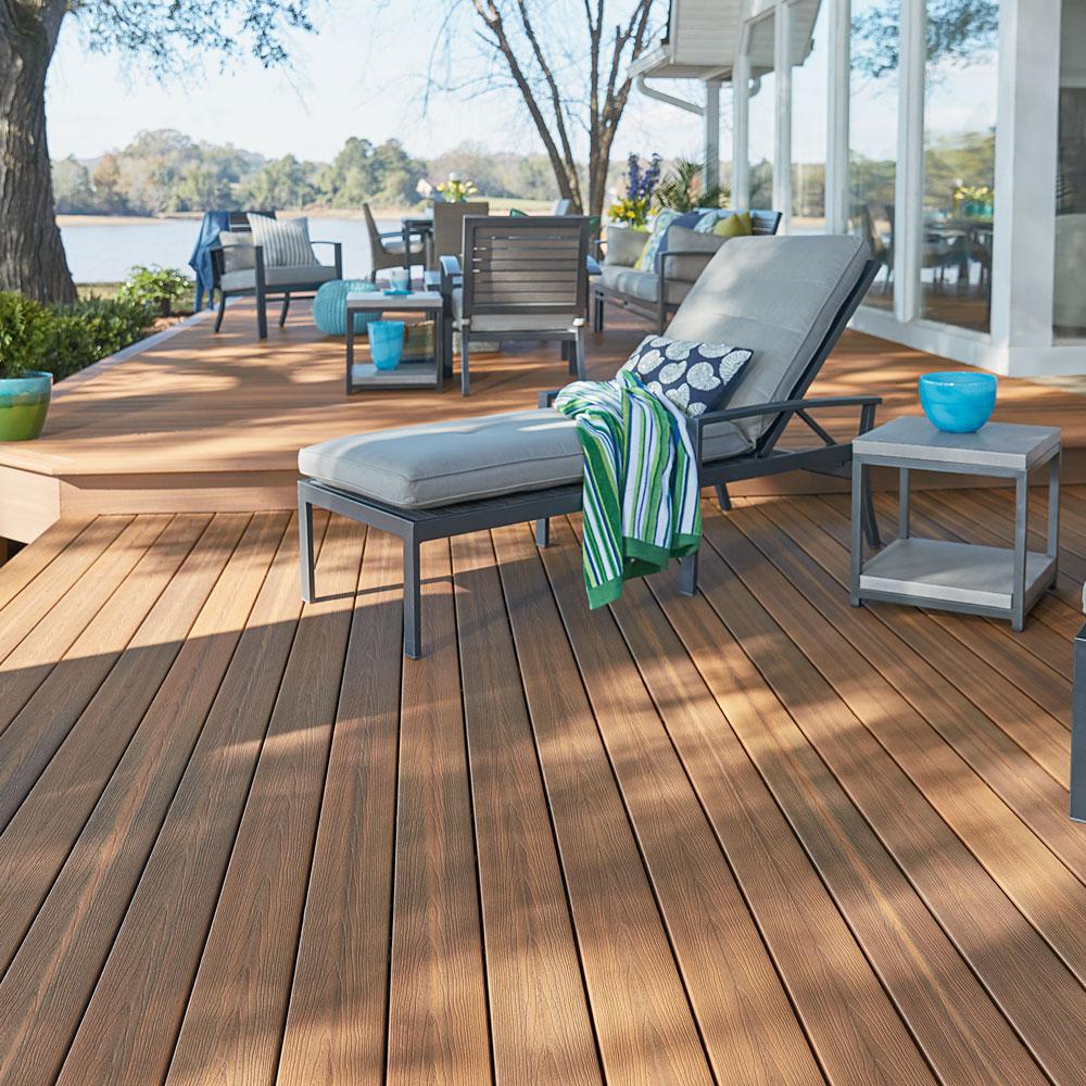Fiberon 0 925 In X 5 3 8 In X 16 Ft Jatoba Grooved Edge Capped Composite Decking Board Brdsang Jatoba 16 The Home Depot