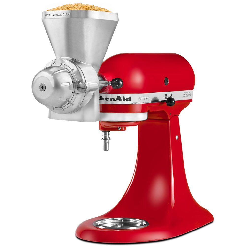 Kitchenaid All Metal Grain Mill Attachment For Stand Mixers Kgm Kitchenaid All Metal Grain Mill Attachment For Stand Mixers Kgm The Home Depot