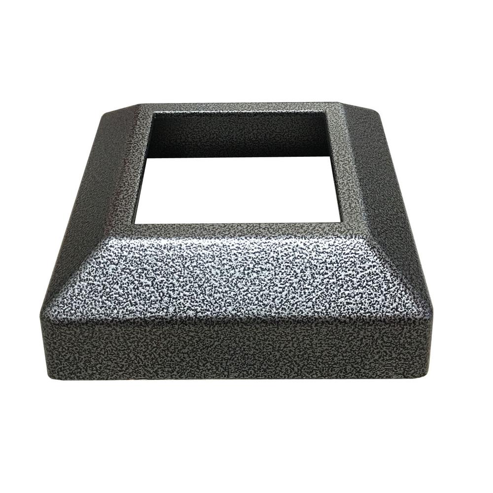 EZ Handrail 3 in. x 3 in. Silver Vein Aluminum EZ Post Low Profile Base