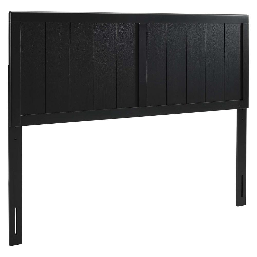 Modway Robbie In Black Full Wood Headboard Mod 6217 Blk The Home Depot