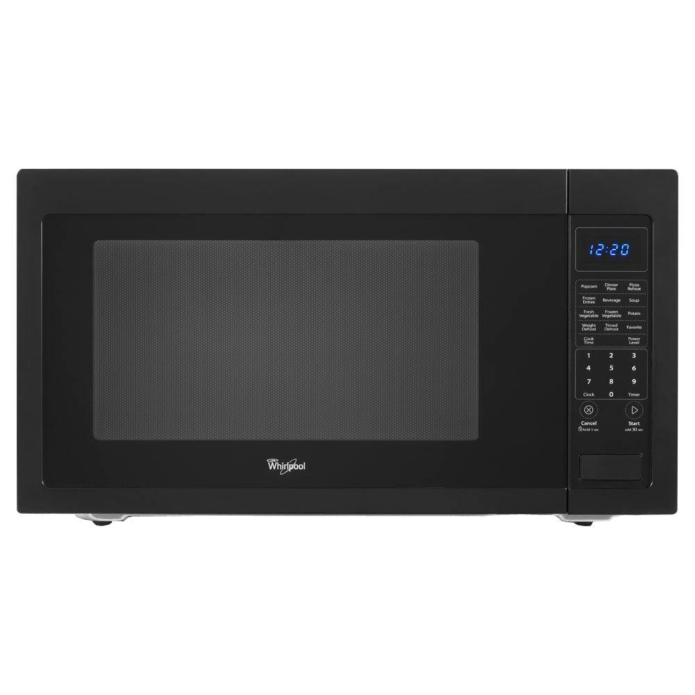 Whirlpool 2.2 cu. ft. Countertop Microwave in Black, BuiltIn Capable