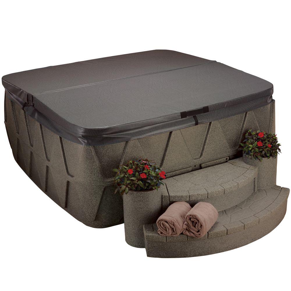 AquaRest Spas AR500 Replacement Spa Cover Walnut481071 The Home Depot