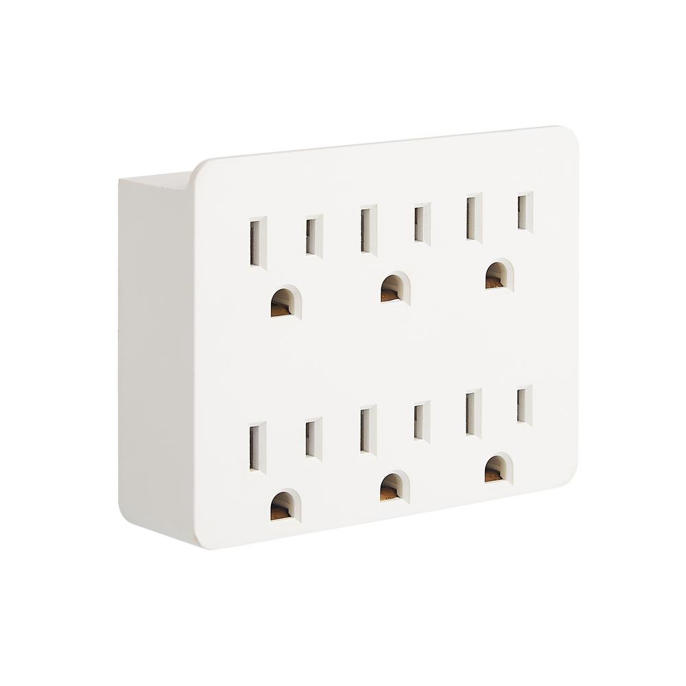 Commercial Electric 6Outlet Grounded AdapterLA19 The Home Depot