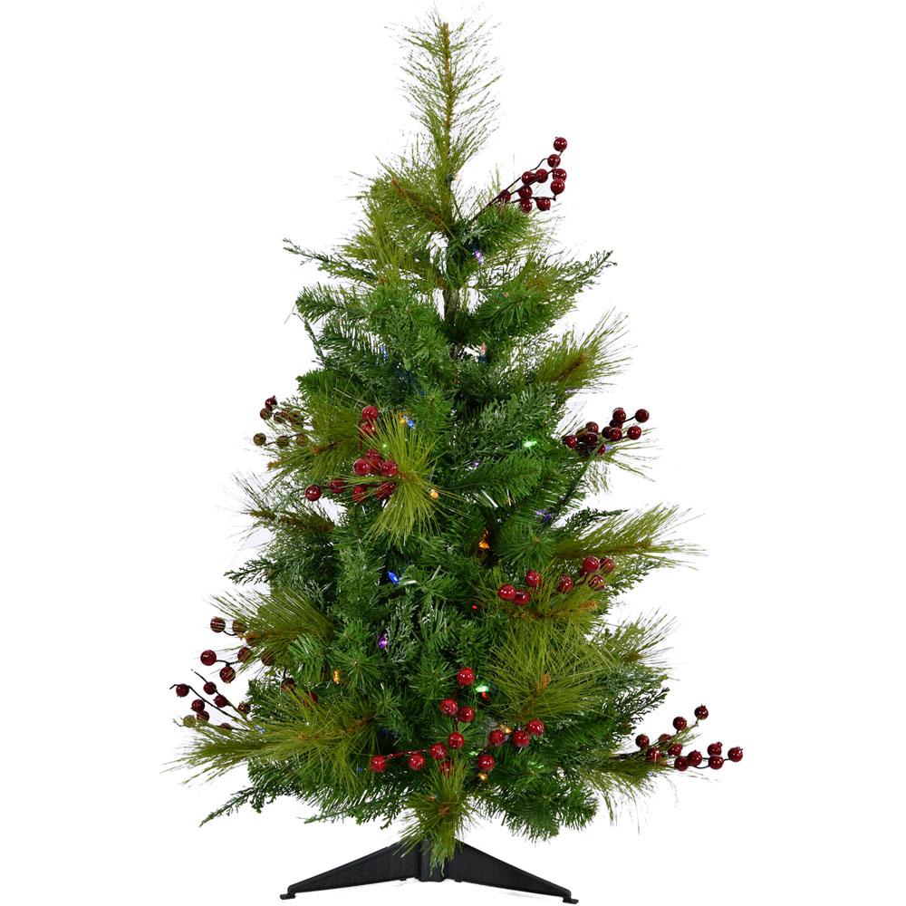36 Ft Newberry Pine Artificial Tree With Battery Operated 36 Ft Newberry Pine Artificial Tree With Battery Operated