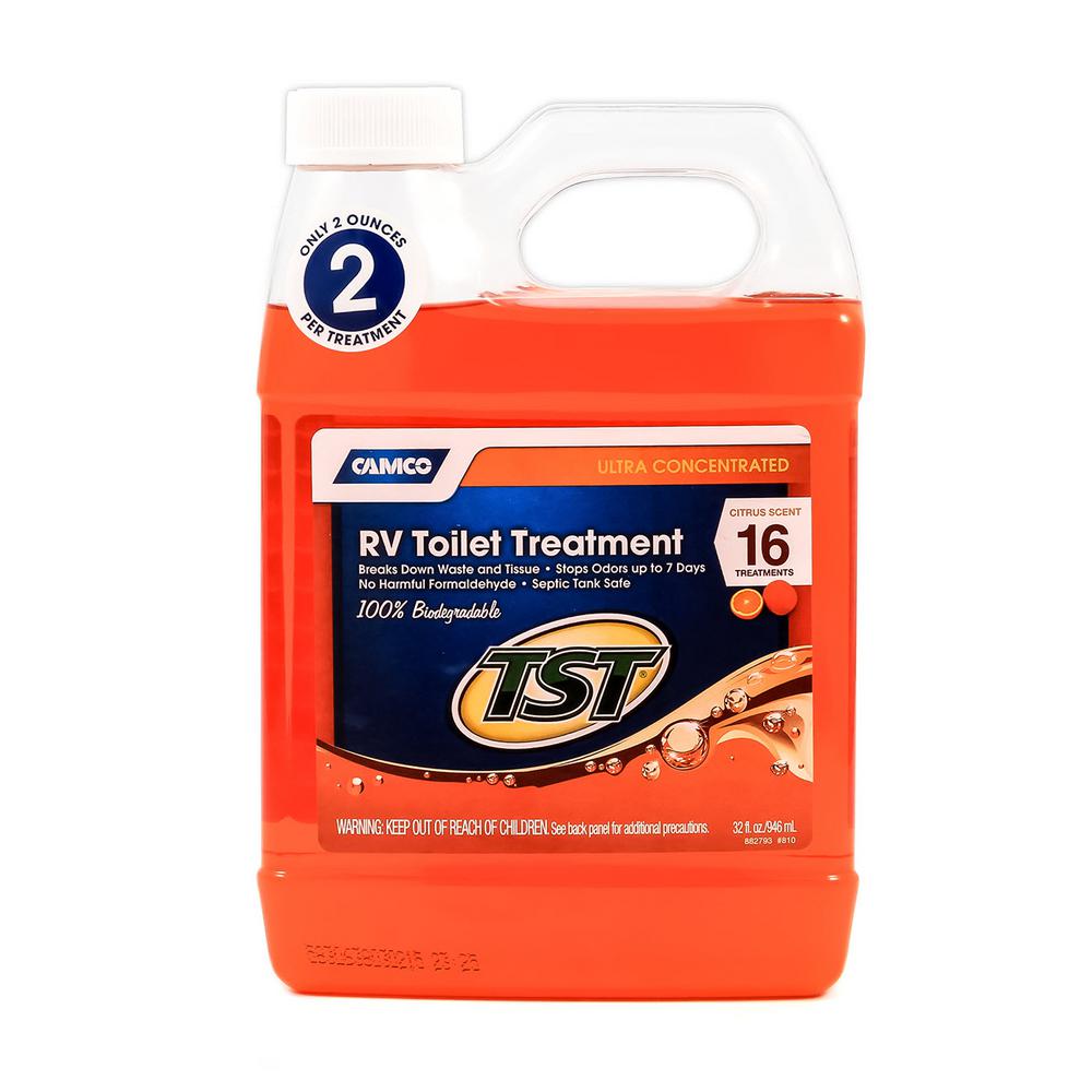 Camco Tst 32 Oz Orange Power Rv Toilet Treatment The Home Depot