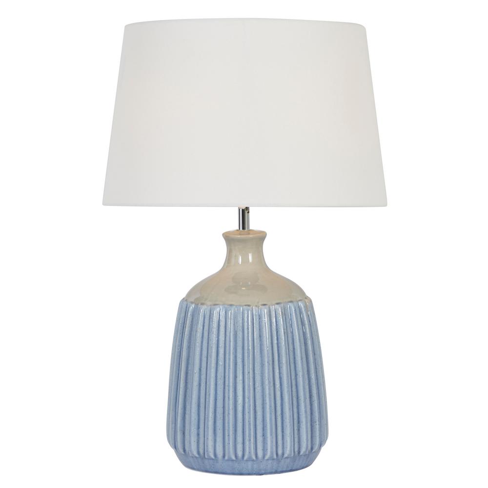 blue grey table lamp