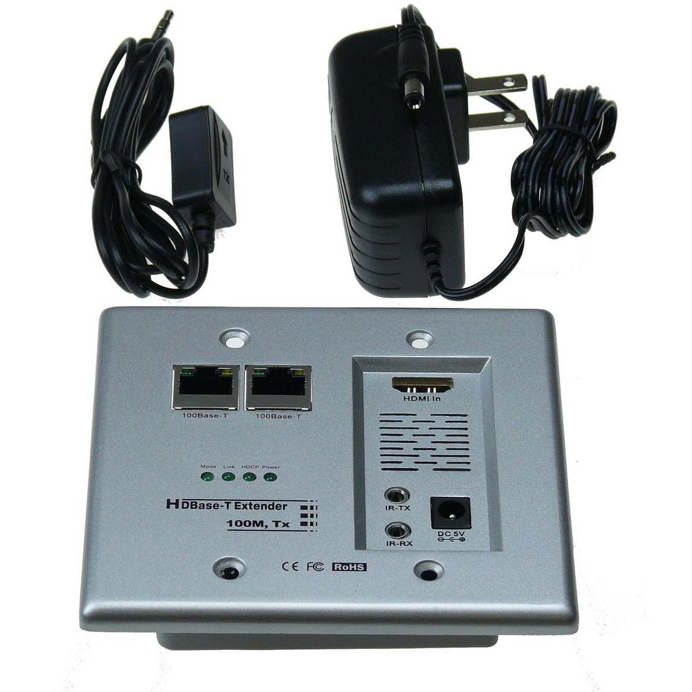 hdmi ntw cat5e hdbase networking extender ready plate jacks depot