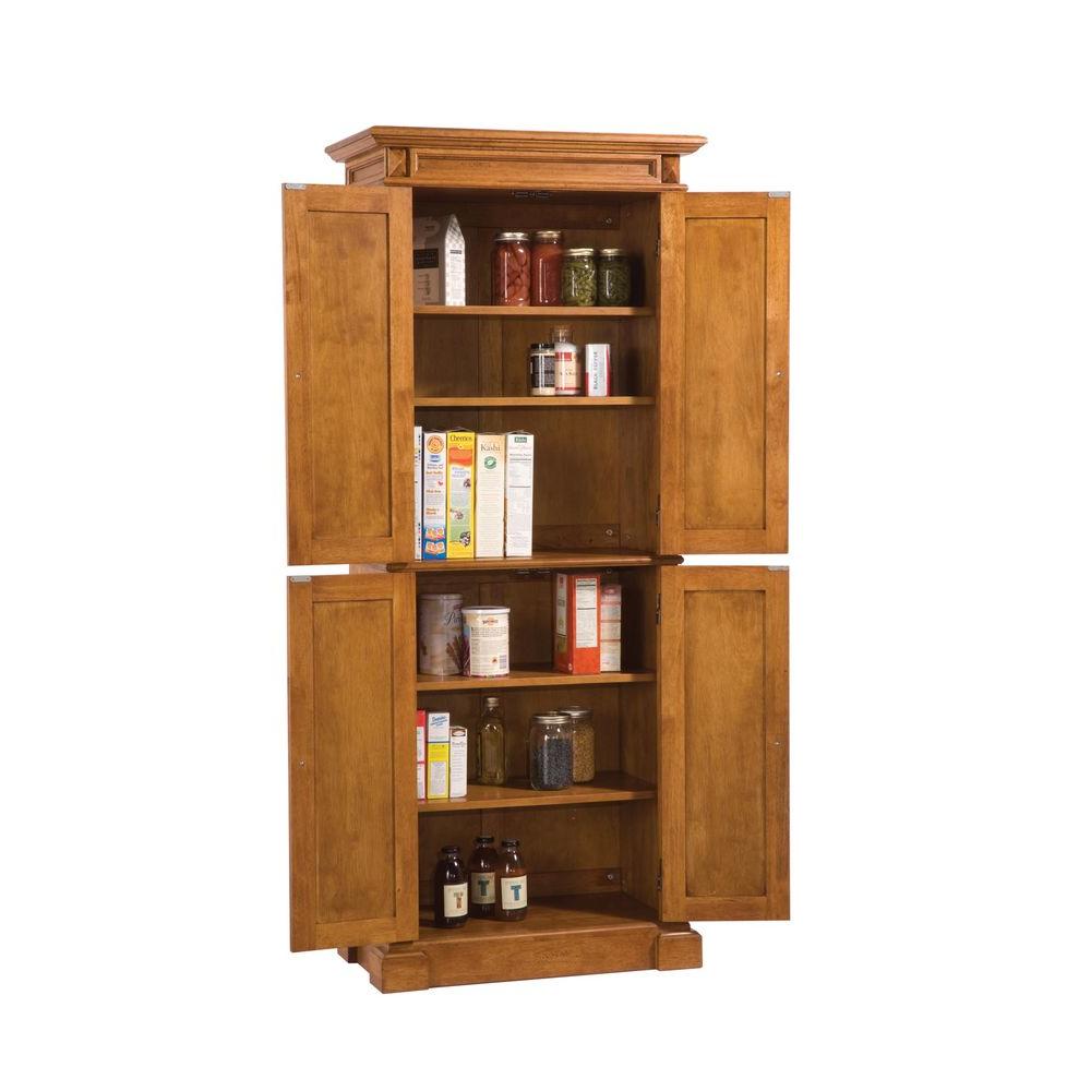 Home Styles Distressed Oak Pantry 5004 69 The Home Depot