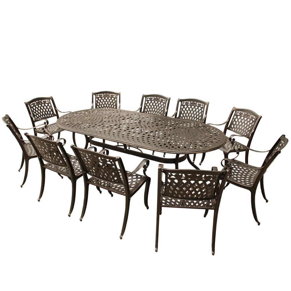 Seats 10 People Patio Dining Sets Patio Dining Furniture The Home Depot