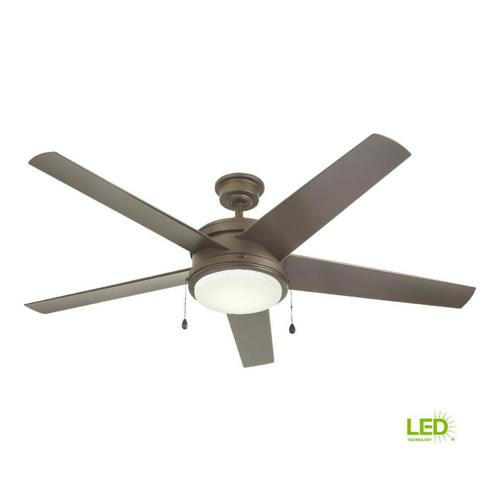 Home Decorators Collection Portwood 60 in. LED Outdoor Espresso Bronze Ceiling Fan