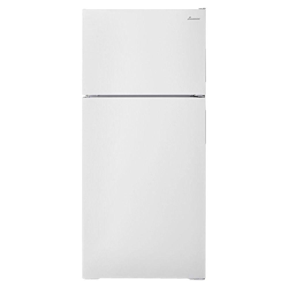 Amana 28 in. W 16 cu. ft. Top Freezer Refrigerator in White ...