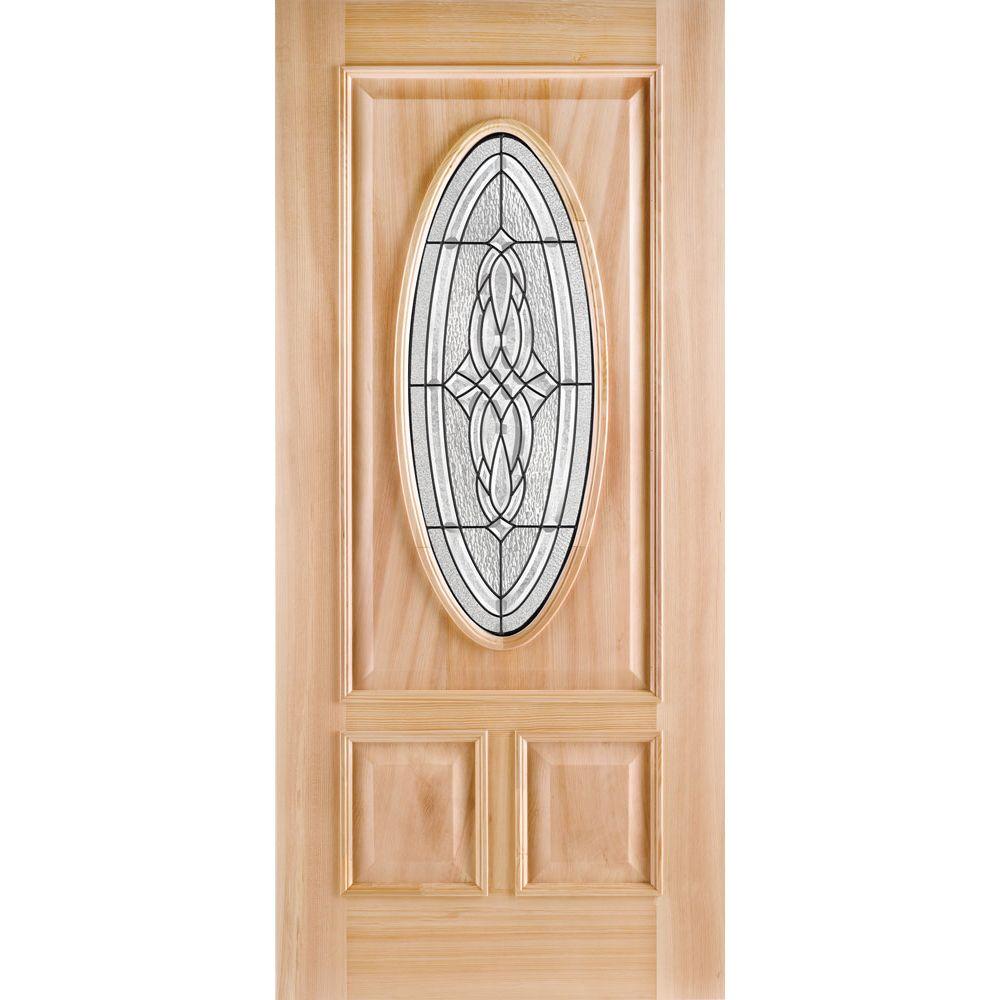JELDWEN 36 in. x 80 in. 15 Lite Unfinished Wood Front