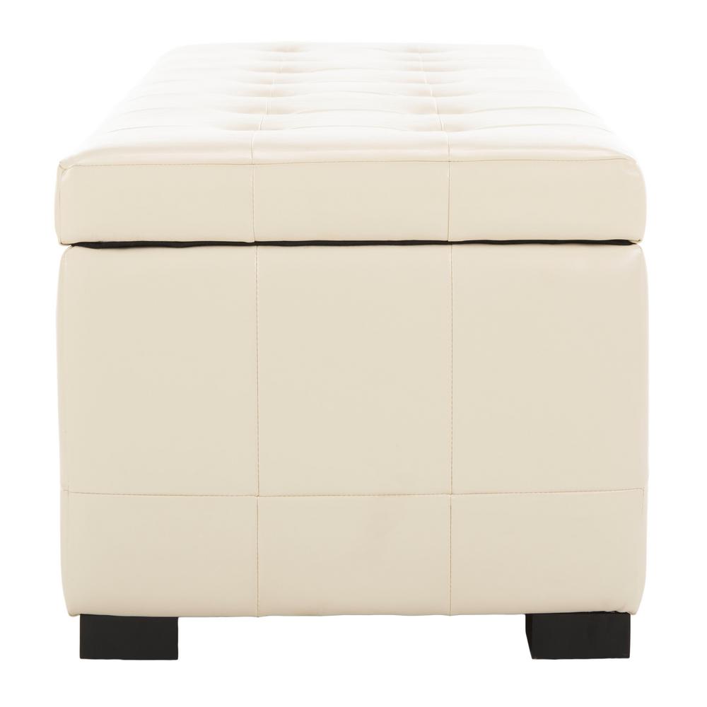 Safavieh Angelina Off White Storage Bench Hud4200d The Home Depot