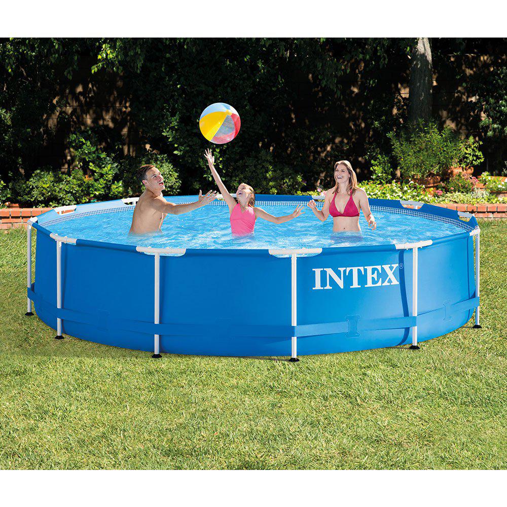 Intex Intex 12 ft. x 30 in. Metal Frame 1718 Gal. Capacity