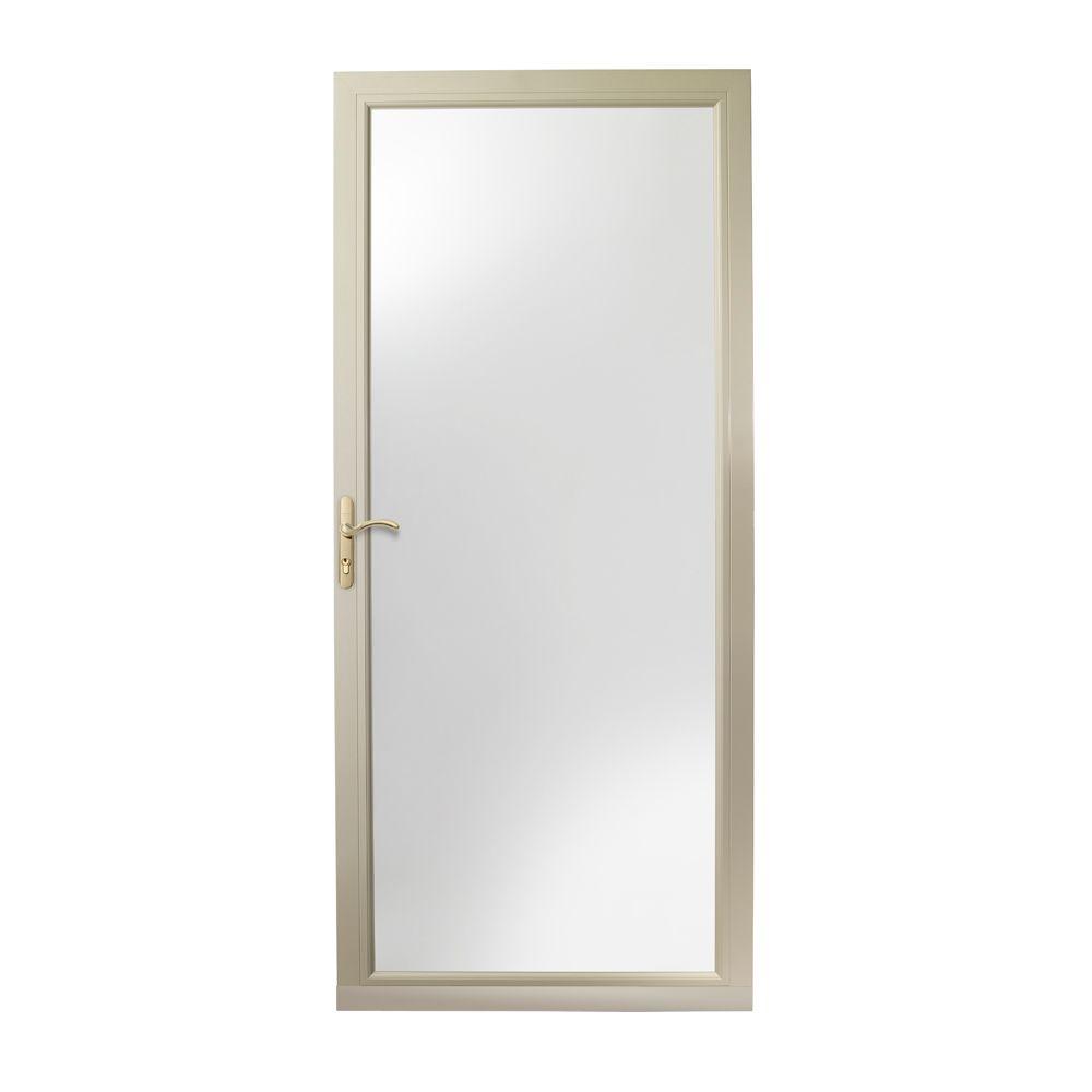 Andersen 36 In X 80 In 3000 Series Sandtone Left Hand Fullview Easy Install Aluminum Storm Andersen Door Handle Template