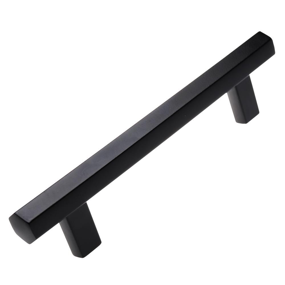 Gliderite 5 In Screw Spacing Matte Black Hexagon Cabinet Drawer