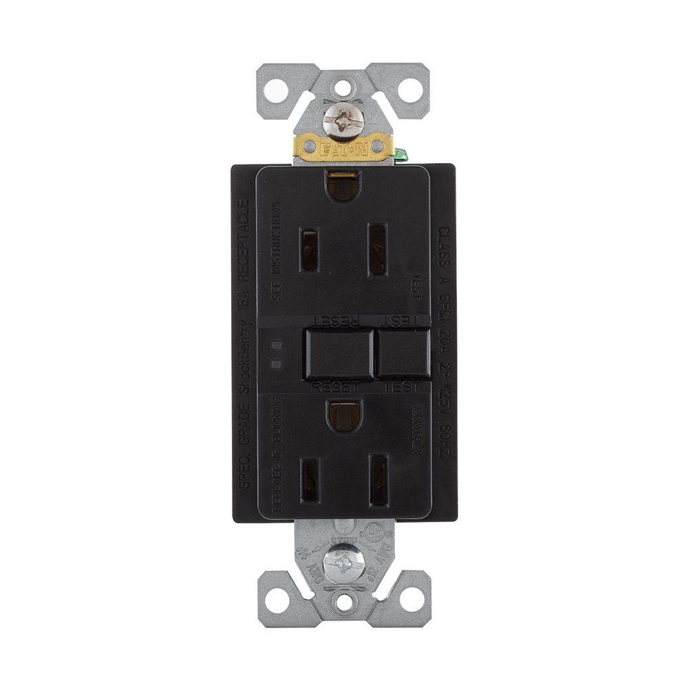 Eaton GFCI SelfTest 15A 125V Tamper and Weather Resistant Duplex