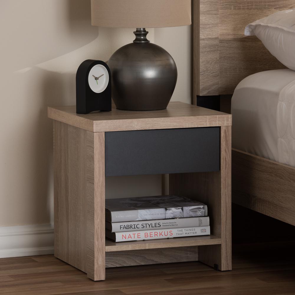 Baxton Studio Jamie 1 Drawer Shelf Light Brown Wood Baxton Studio Jamie 1 Drawer Shelf Light Brown Wood