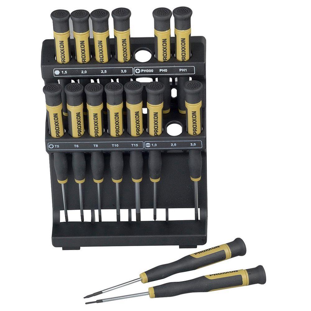 Proxxon Micro Screwdrivers Set with Holder (15-Piece) by Proxxon