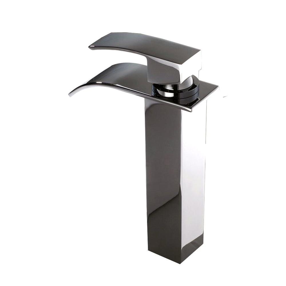 Best Rated Waterfall Single Handle Bathroom Sink Faucets Single Hole 1 Handle Waterfall Bathroom Faucet In Chrome