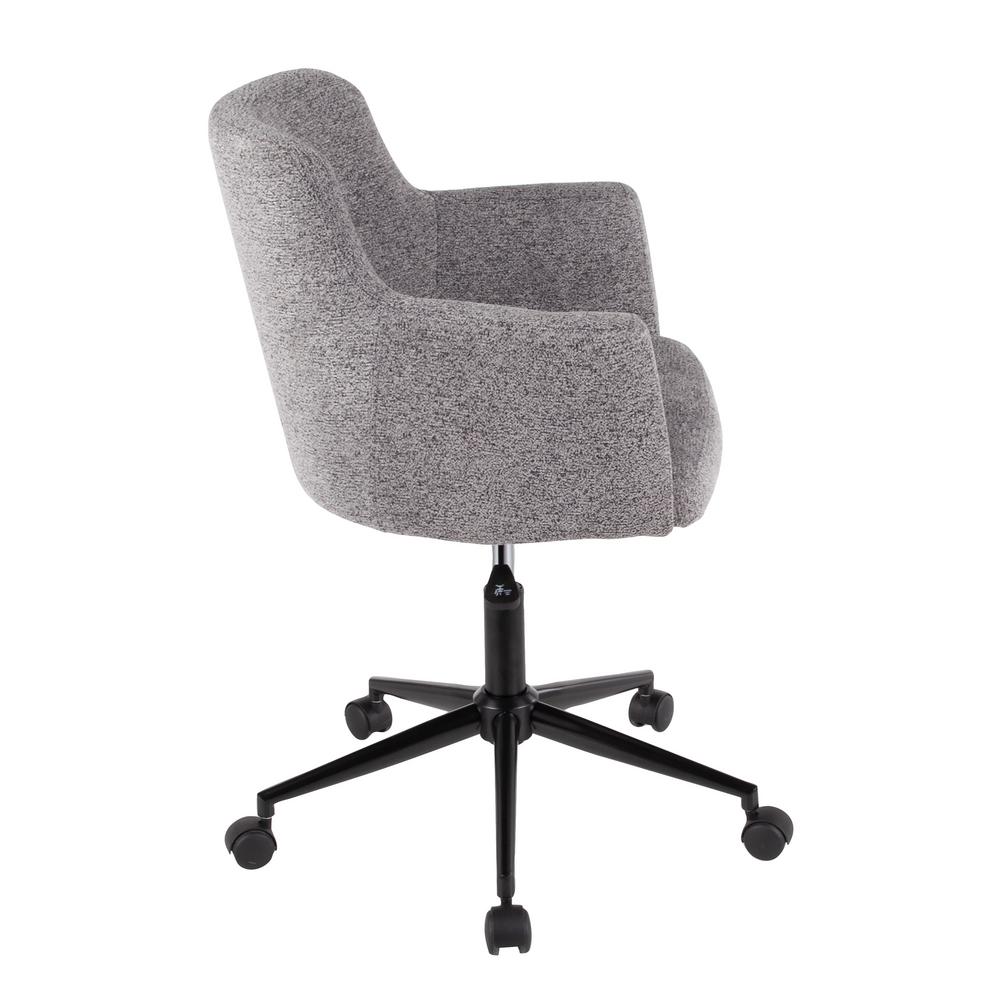 Lumisource Andrew Contemporary Dark Grey Fabric Office Chair Oc Andrw Bk Gy The Home Depot