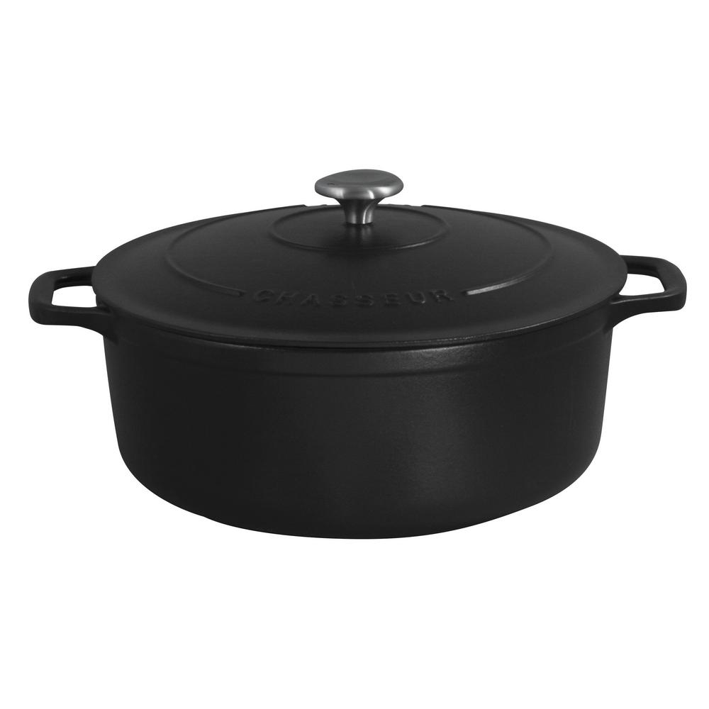 Chasseur 6 3 4 Qt Cast Iron In Black A1737028 The Home 6 3 4 Qt Cast Iron In Black By Chasseur