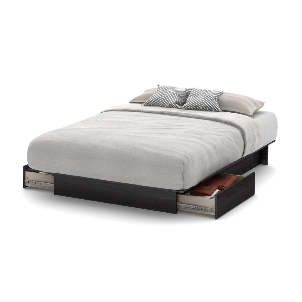 South S Step One Queen Storage Bed 10446 The Home Depot Step One Queen Storage Bed