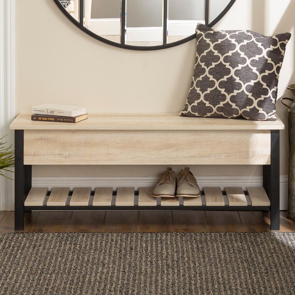 storage bench with drawers