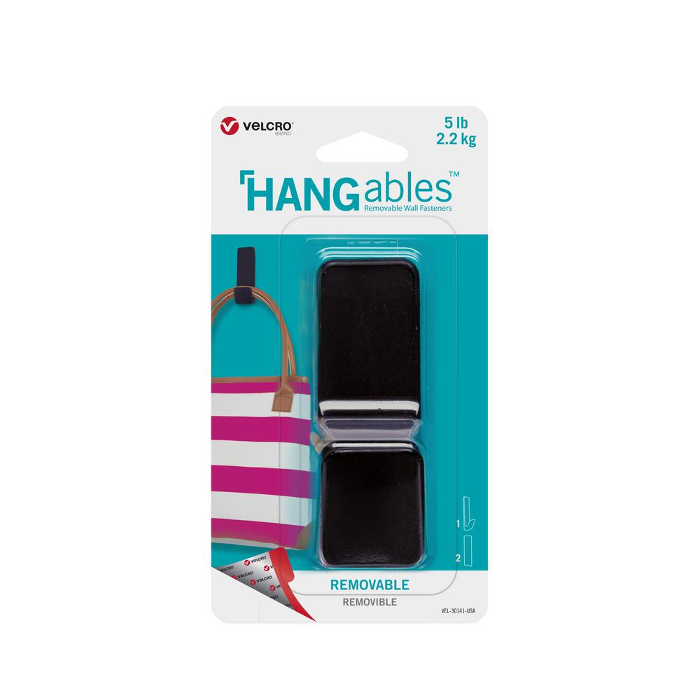 VELCRO Brand HANGables Large Removable Hook in BlackVEL30141USA