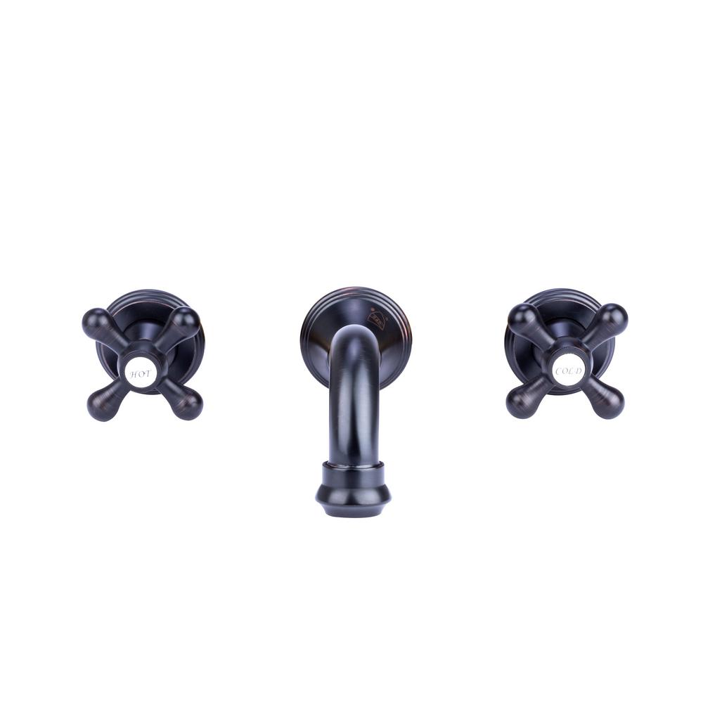 Fontaine by Italia 2Handle Traditional Wall Mount Bathroom Faucet with