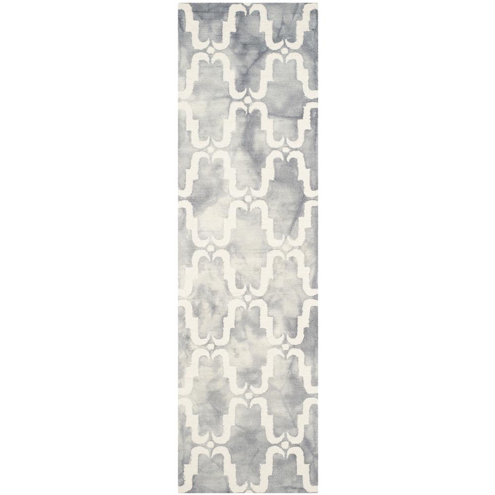 Safavieh Dip Dye Gray/Ivory 2 ft. 3 in. x 8 ft. RunnerDDY536C28 The