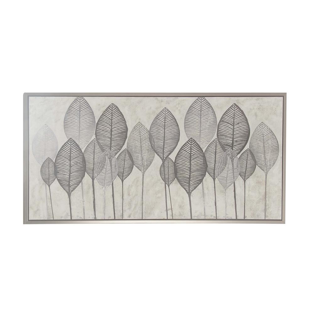 Black And White Veined Leaves Hand Painted Framed Canvas Wall Art Black And White Veined Leaves Hand Painted Framed Canvas Wall Art 60071 The Home Depot