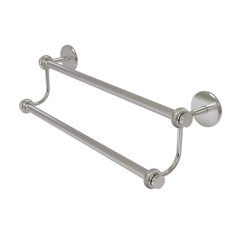 Allied Br Satellite Orbit Two 24 In Double Towel Bar With Allied Br Satellite Orbit Two 24 In Double Towel Bar With Twisted Accent Satin