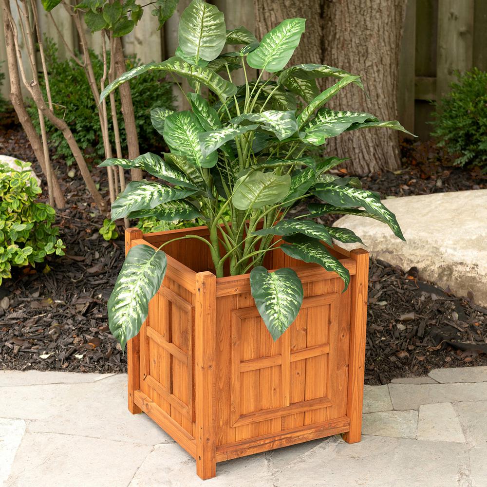 Medium Brown Plant Pots Planters The Home Depot