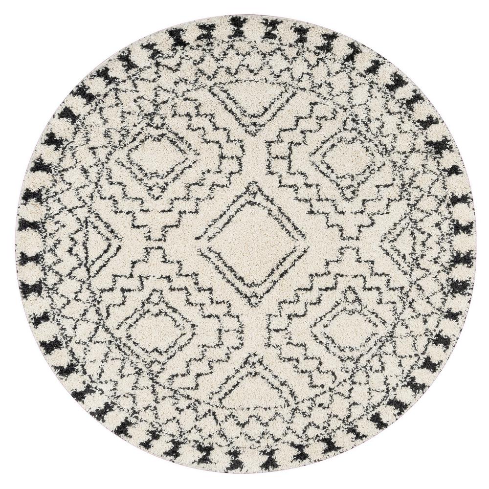 Nuloom Vasiliki Moroccan Tassel Off White 10 Ft Round Rug