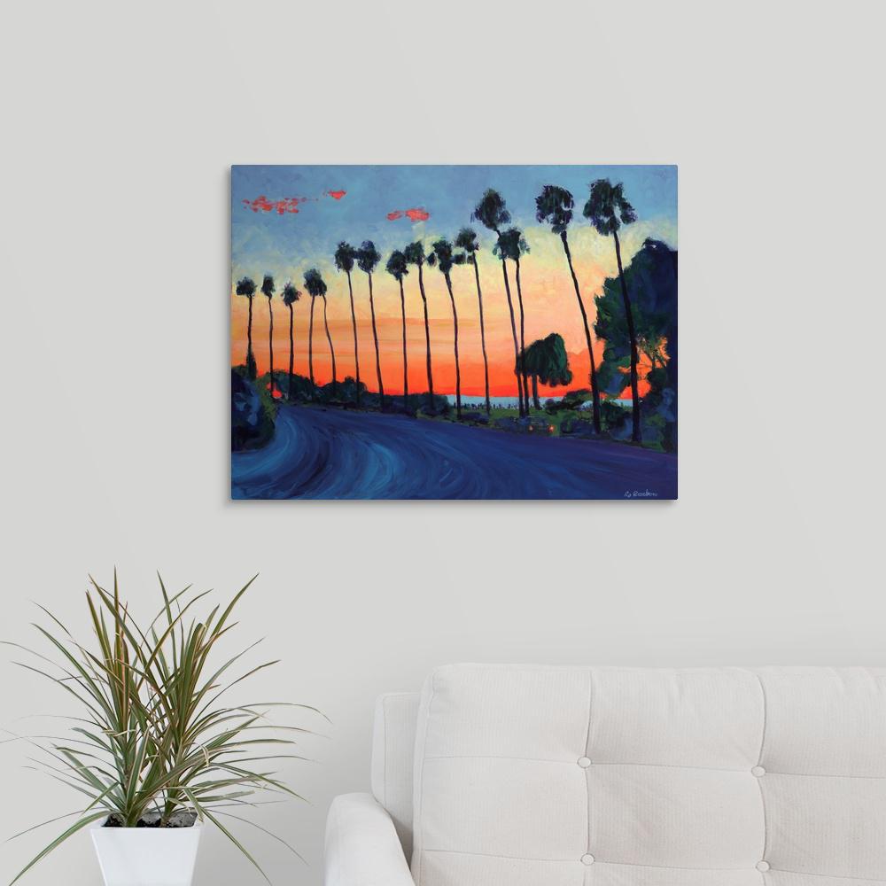 GreatBigCanvas "California Sunset La Jolla Beach" by RD Riccoboni