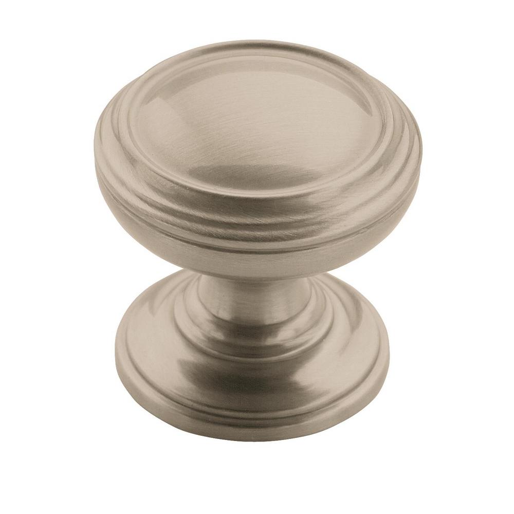 Amerock Revitalize 1 1 4 In 32 Mm Diameter Satin Nickel Cabinet