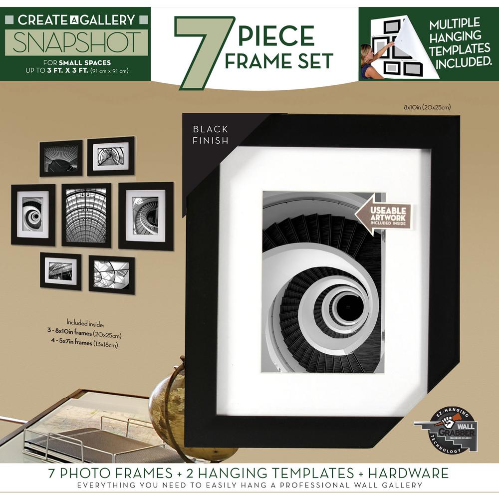 Pinnacle 7Opening 8 in. x 10 in. Wall Collage Picture Frame 12FP1547